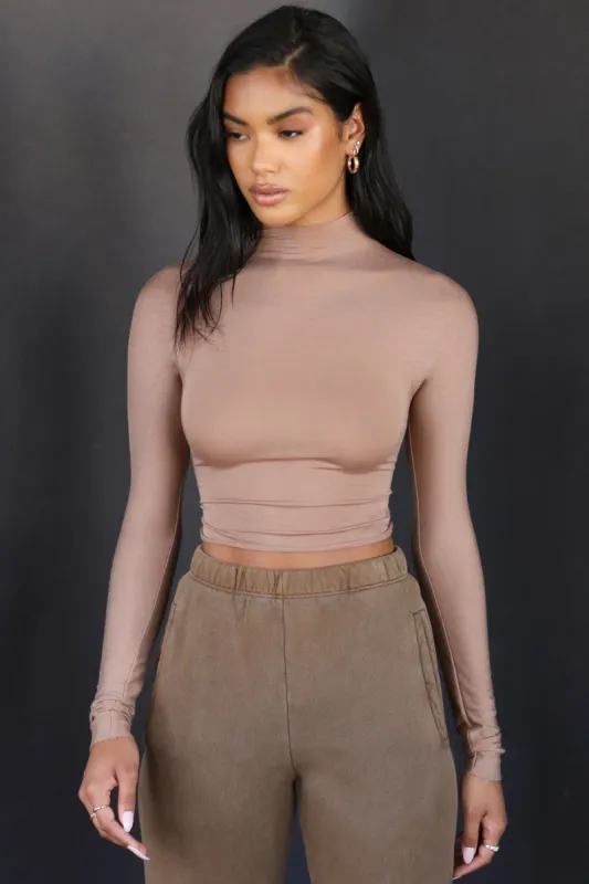 Cropped Mock Neck Long Sleeve sold by Joah Brown