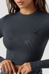 Cropped Crew Long Sleeve sold by Joah Brown
