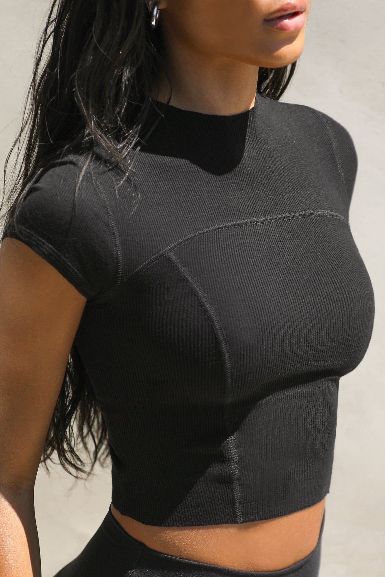Contrast Stitch Crop Tee sold by Joah Brown product image thumbnail 2