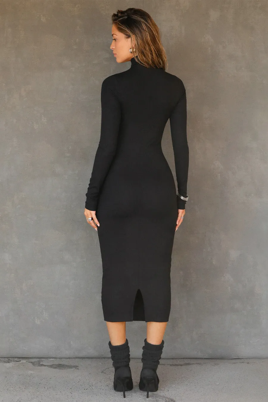 Mock Neck Midi Dress sold by Joah Brown product image thumbnail 4