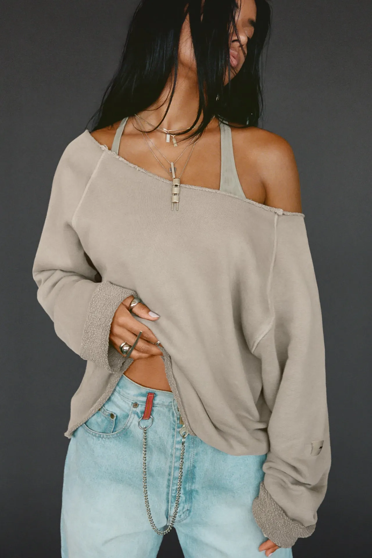 Slouchy Pullover Sweatshirt sold by Joah Brown product image thumbnail 4