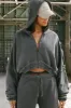 Deconstructed Crop Zip Hoodie sold by Joah Brown