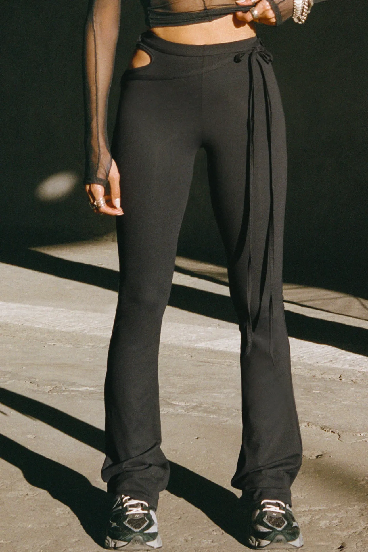 Cutout Mini Flare Legging sold by Joah Brown product image thumbnail 4