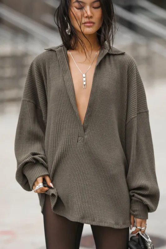 Deep V Pullover made by Joah Brown