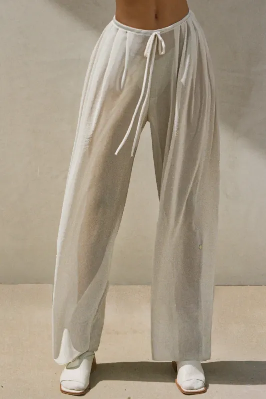 Pleated Sheer Pant sold by Joah Brown