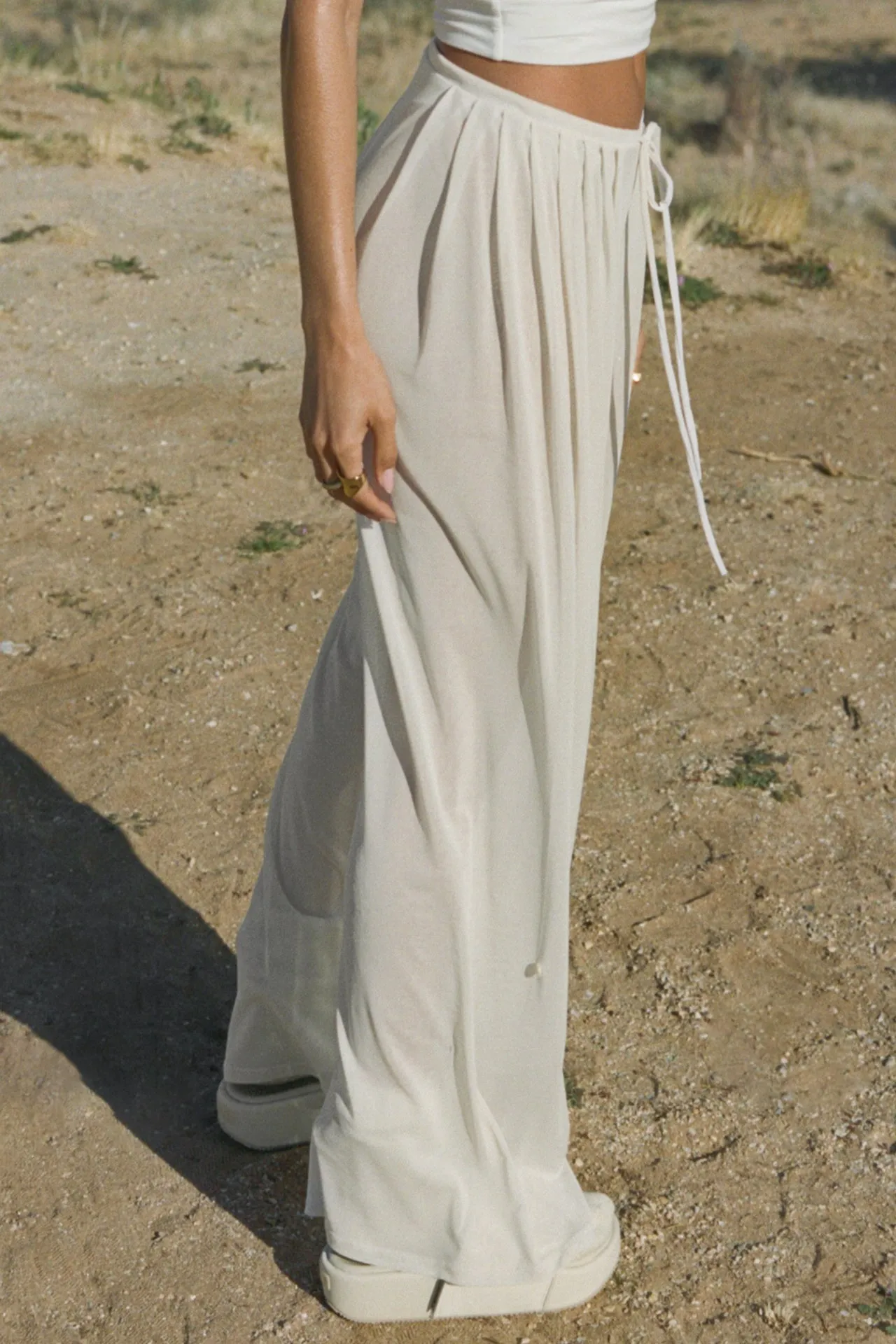 Pleated Sheer Pant sold by Joah Brown product image thumbnail 3