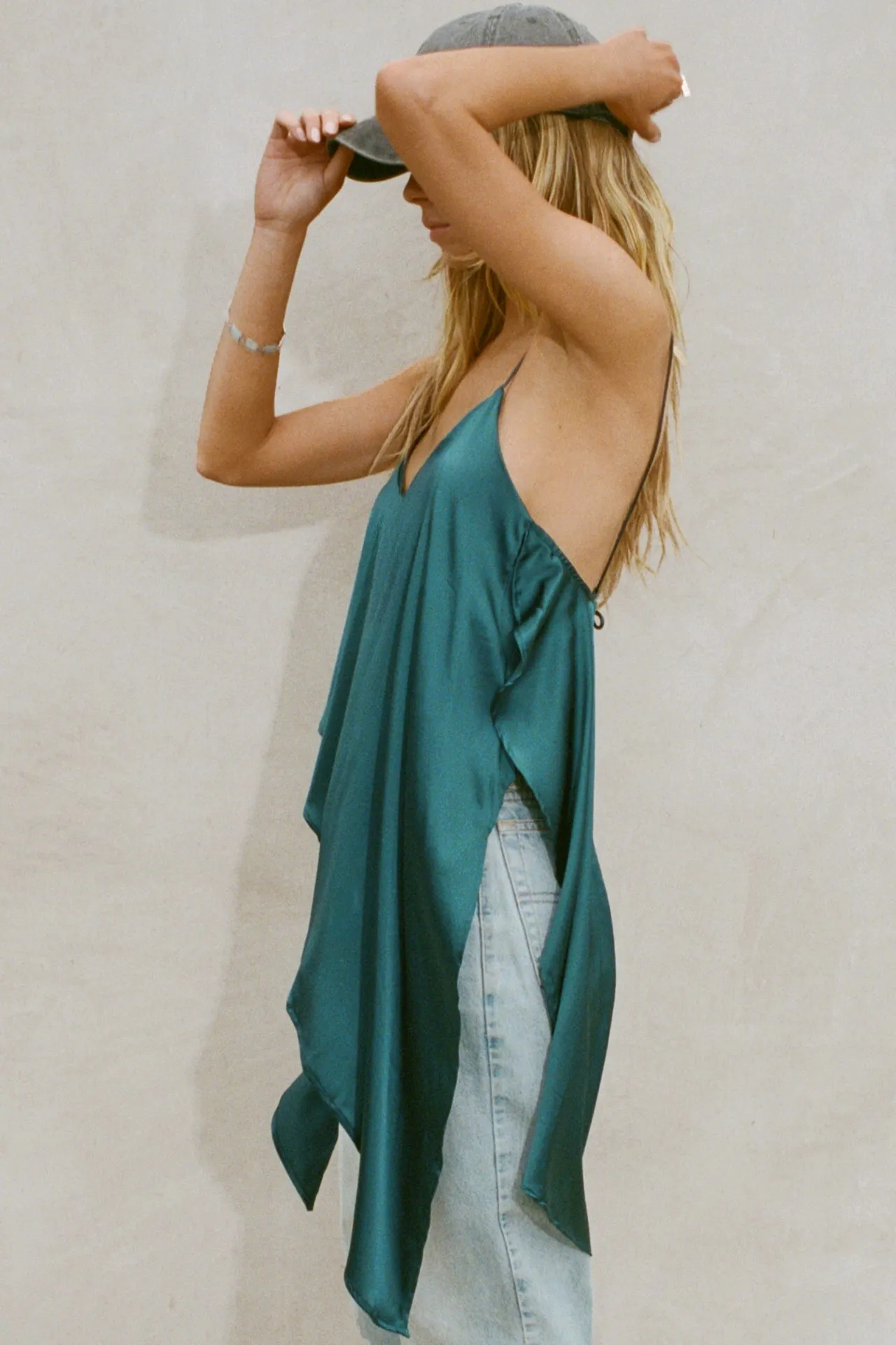 Asymmetrical Silk Tank sold by Joah Brown product image thumbnail 3