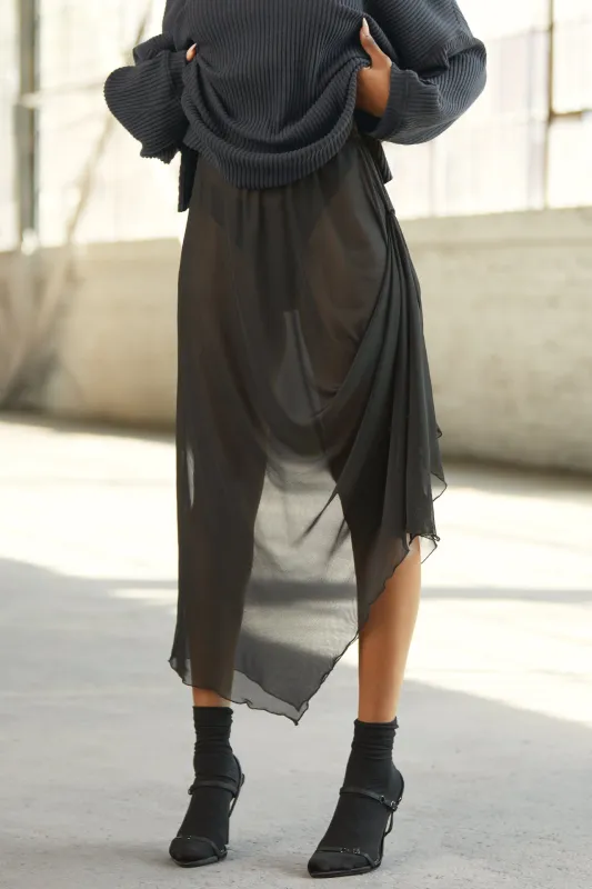 Asymmetrical Button Skirt sold by Joah Brown