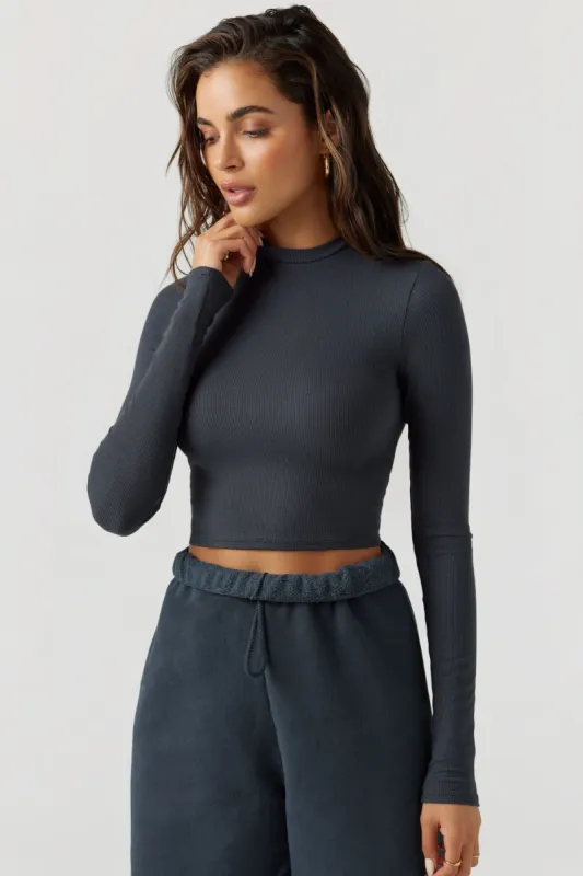 Cropped Crew Long Sleeve sold by Joah Brown