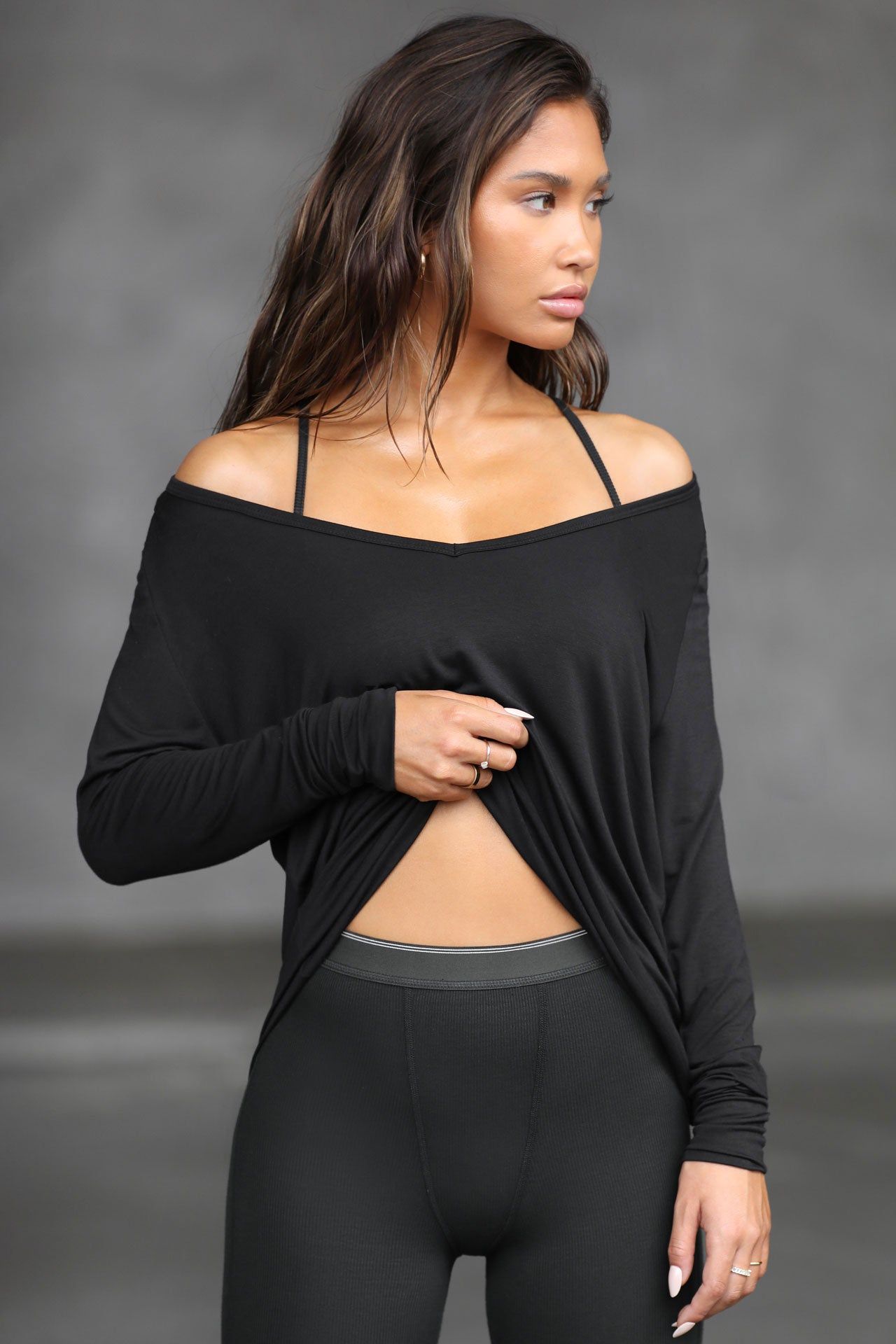 Relaxed V Neck Long Sleeve sold by Joah Brown