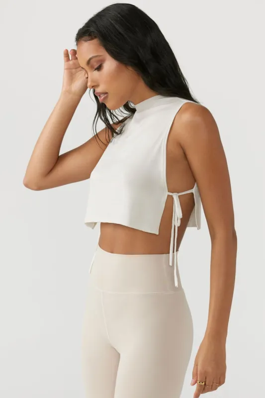 Mock Neck Tie Tank sold by Joah Brown