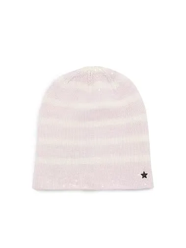 Cashmere Blend Striped Knit Beanie with Sequins sold by jocelyn