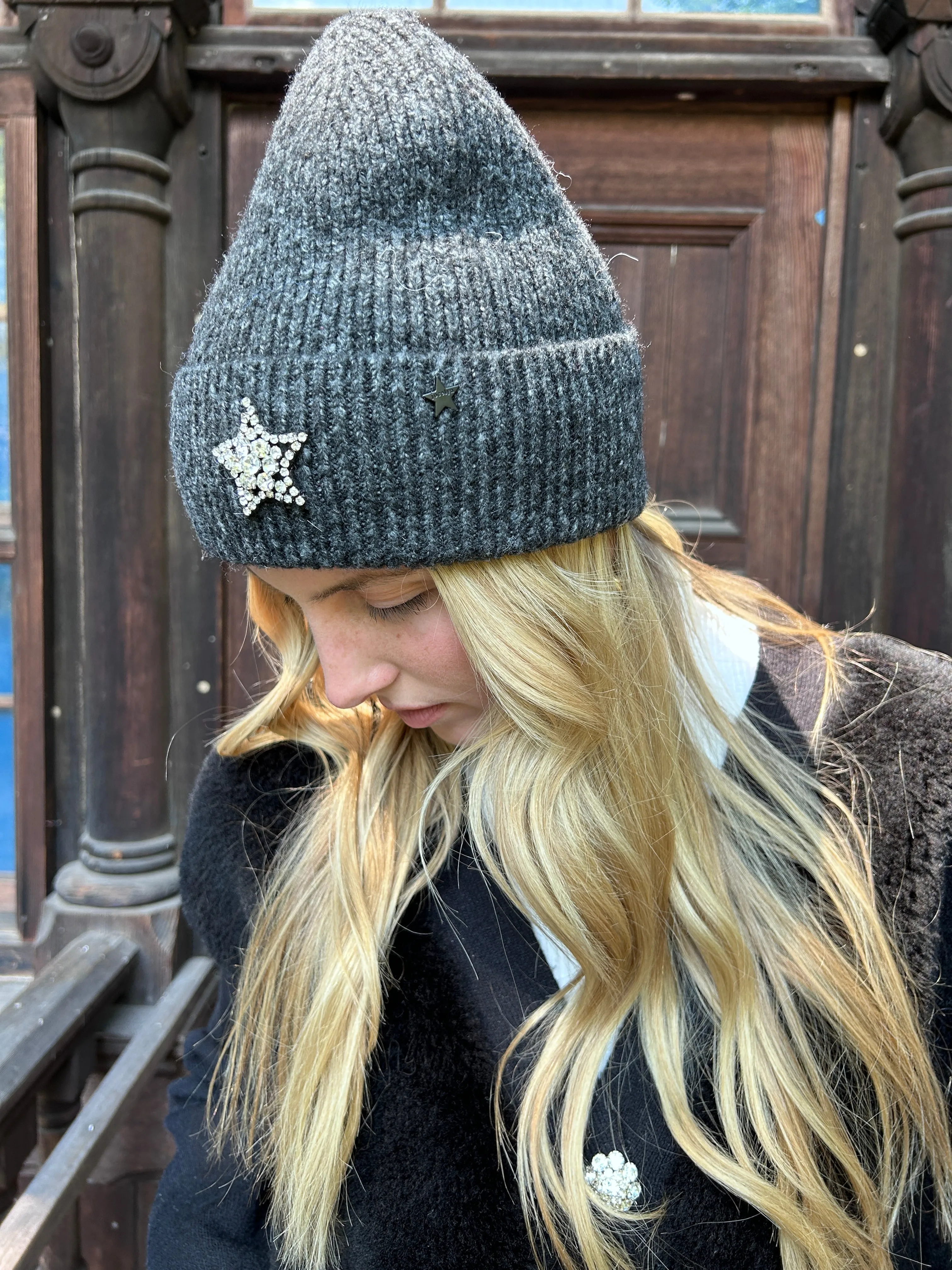 The Charcoal Moonlight Knit Hat sold by jocelyn product image thumbnail 2