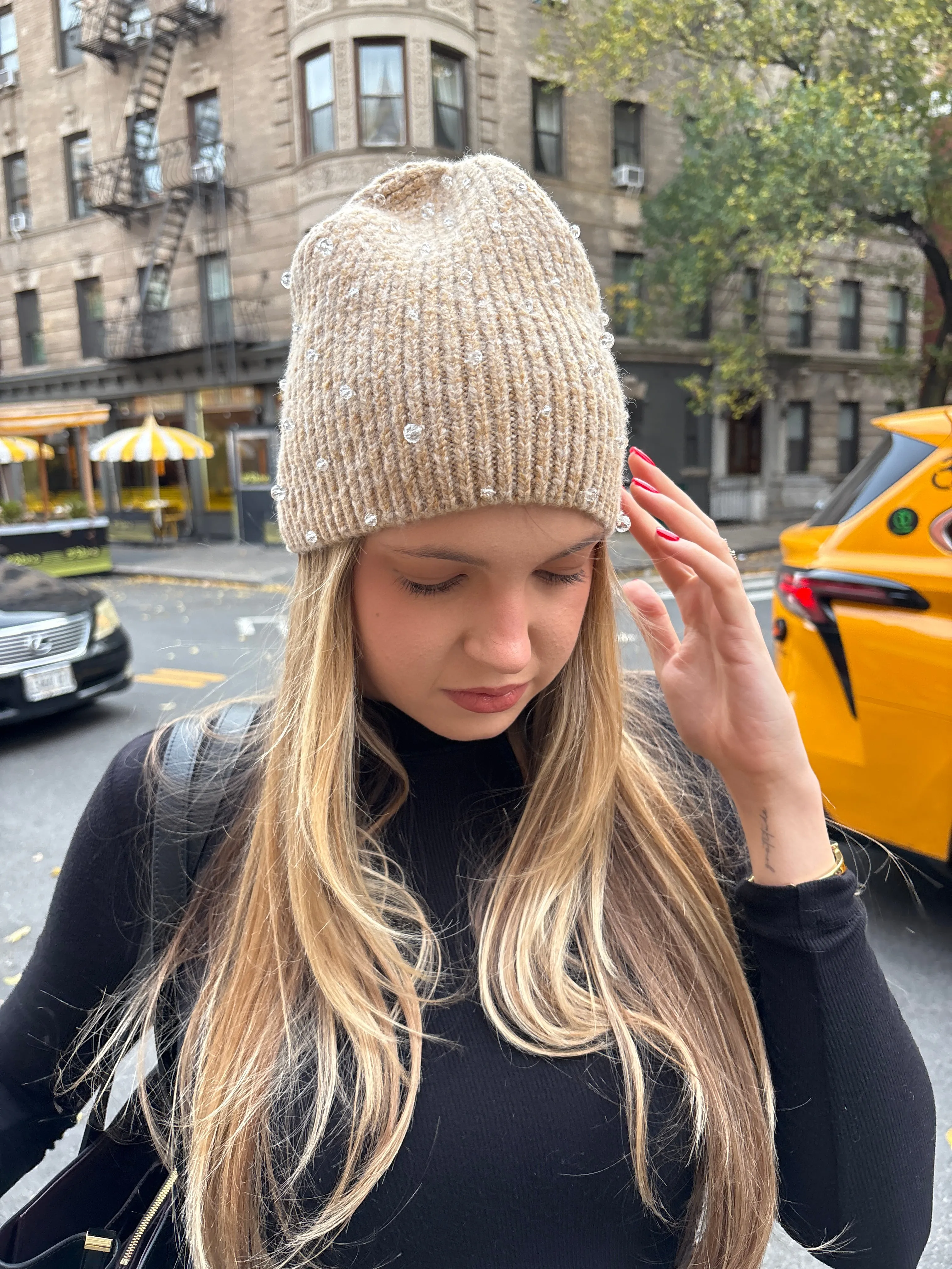 The Chamonix Knit Hat Camel sold by jocelyn product image thumbnail 2