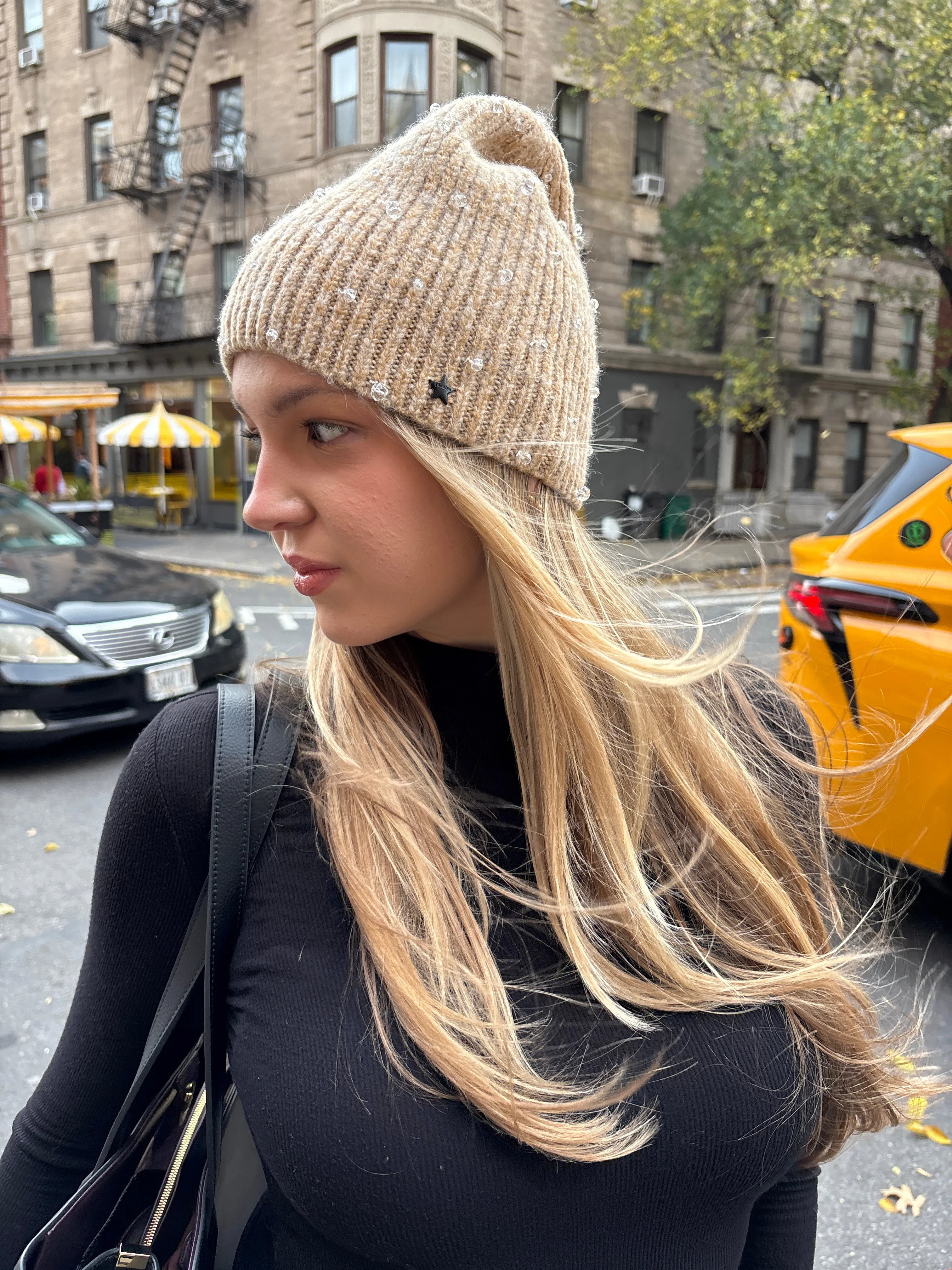 The Chamonix Knit Hat Camel sold by jocelyn product image thumbnail 3