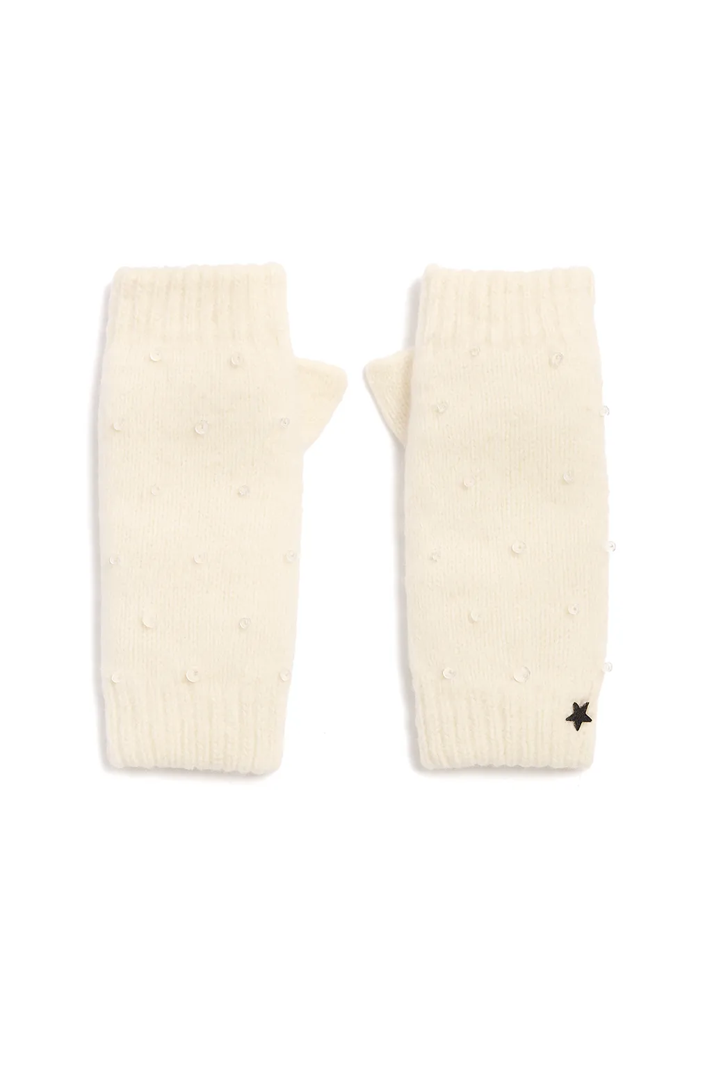 The Chamonix Fingerless Mittens Ivory sold by jocelyn product image thumbnail 2