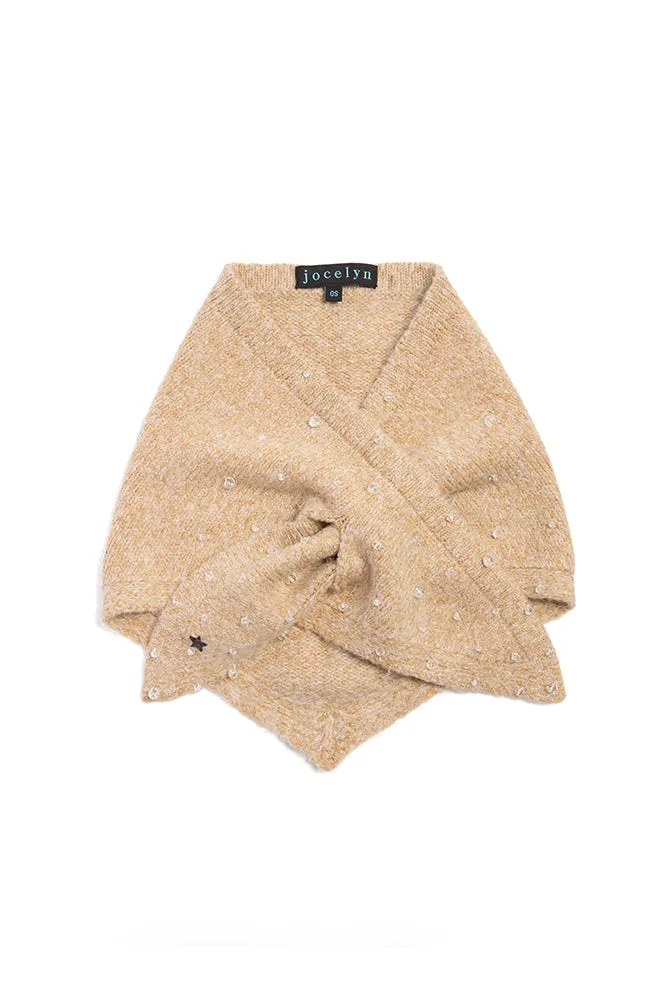 Chamonix Triangle Pull Thru Scarf Camel sold by jocelyn