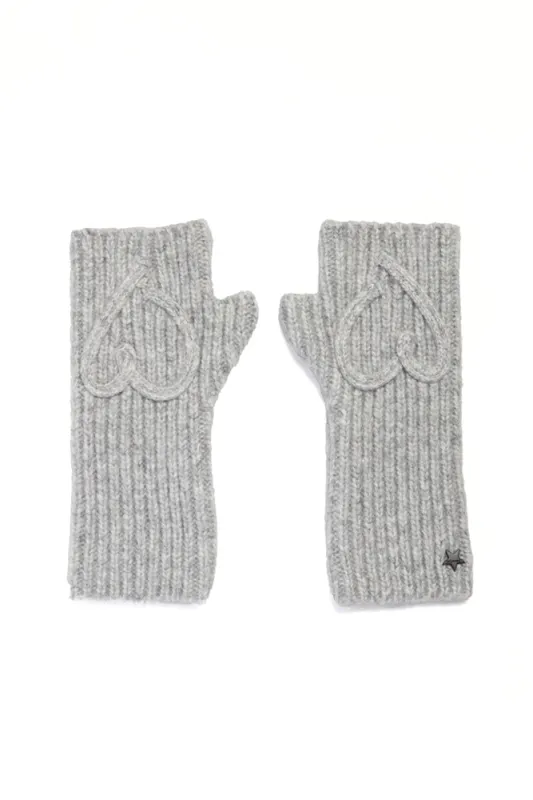 The Grey Embroidered Love Gloves sold by jocelyn