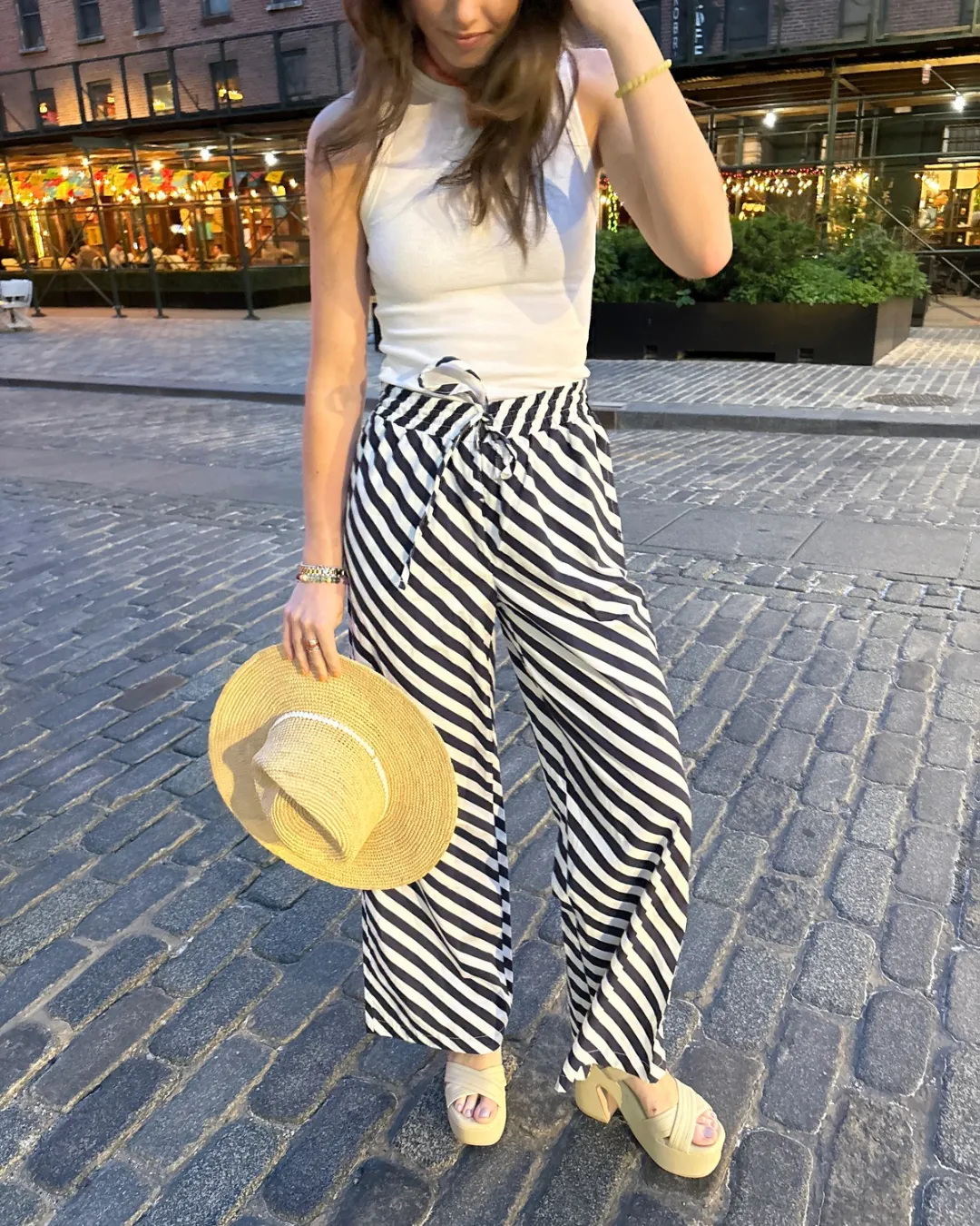 The St. Tropez Printed Stripe Pants sold by jocelyn product image thumbnail 2