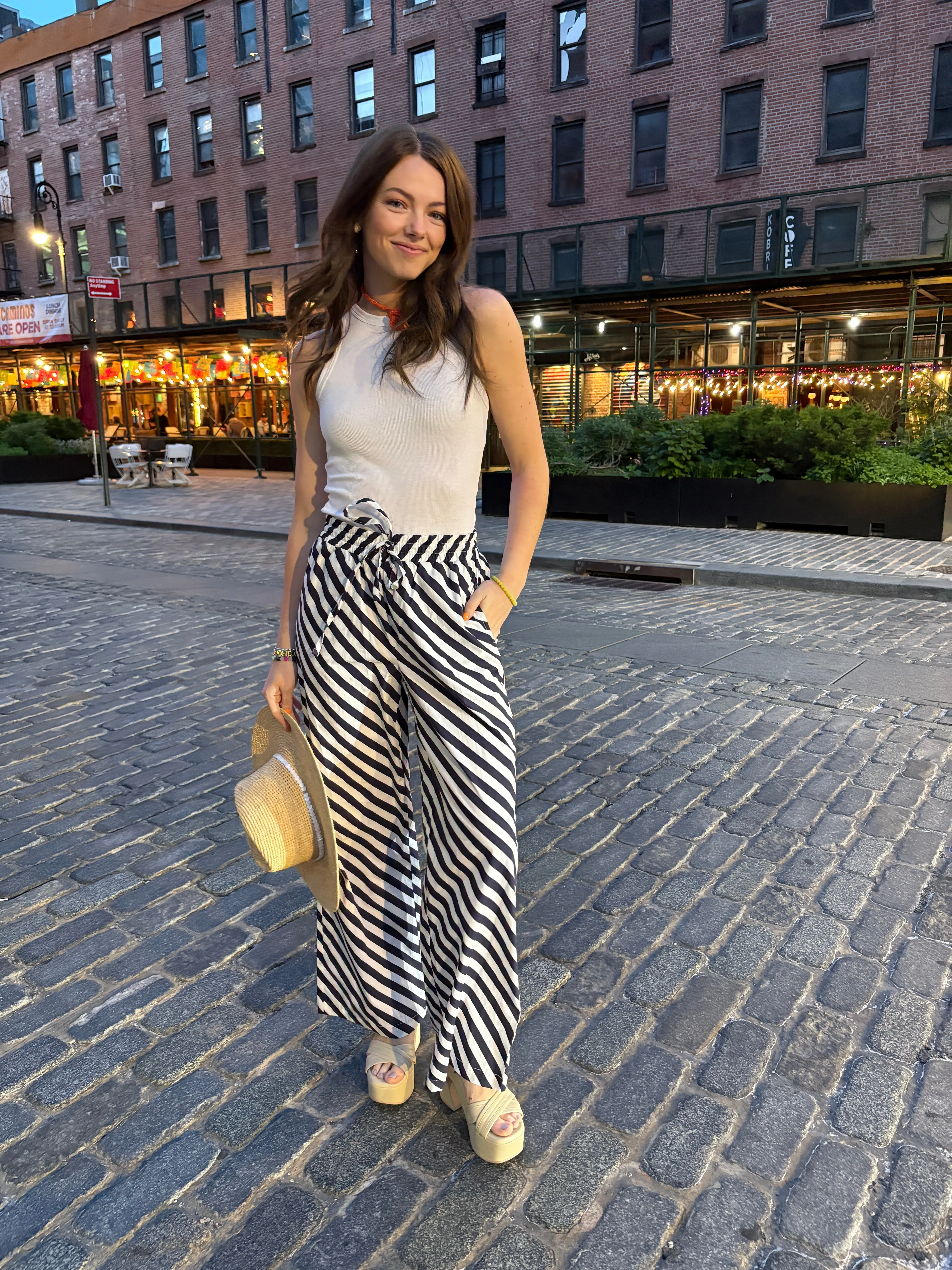 The St. Tropez Printed Stripe Pants sold by jocelyn product image thumbnail 3