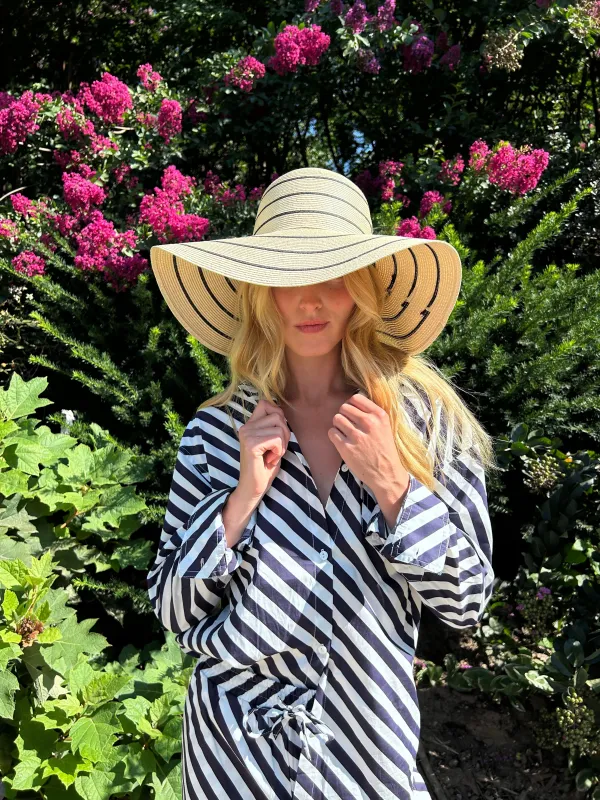 The St. Tropez Striped Oversized Shirt sold by jocelyn