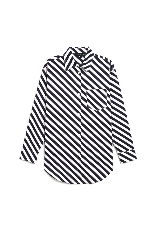 The St. Tropez Striped Oversized Shirt sold by jocelyn product image thumbnail 4