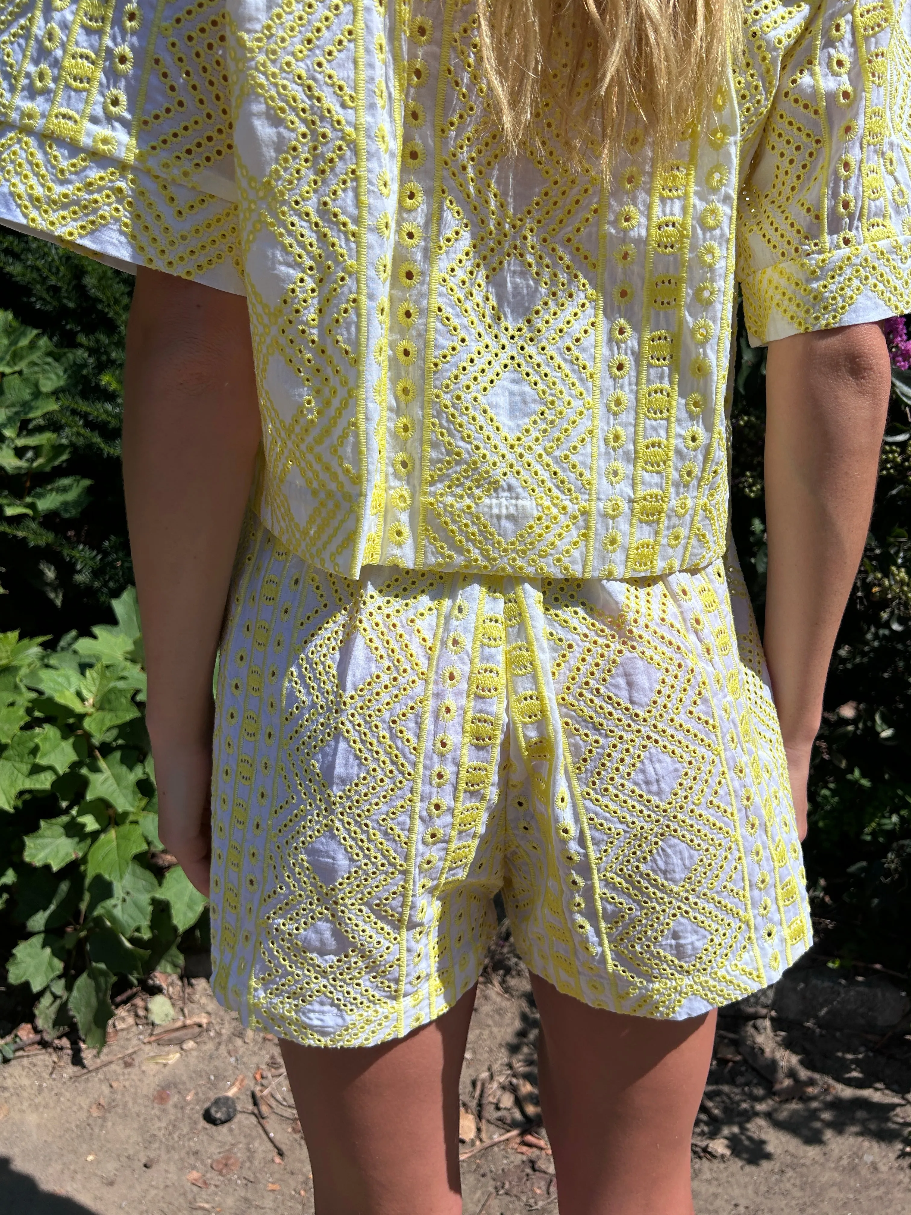 The Capri Eyelet Shorts with Bow sold by jocelyn product image thumbnail 3