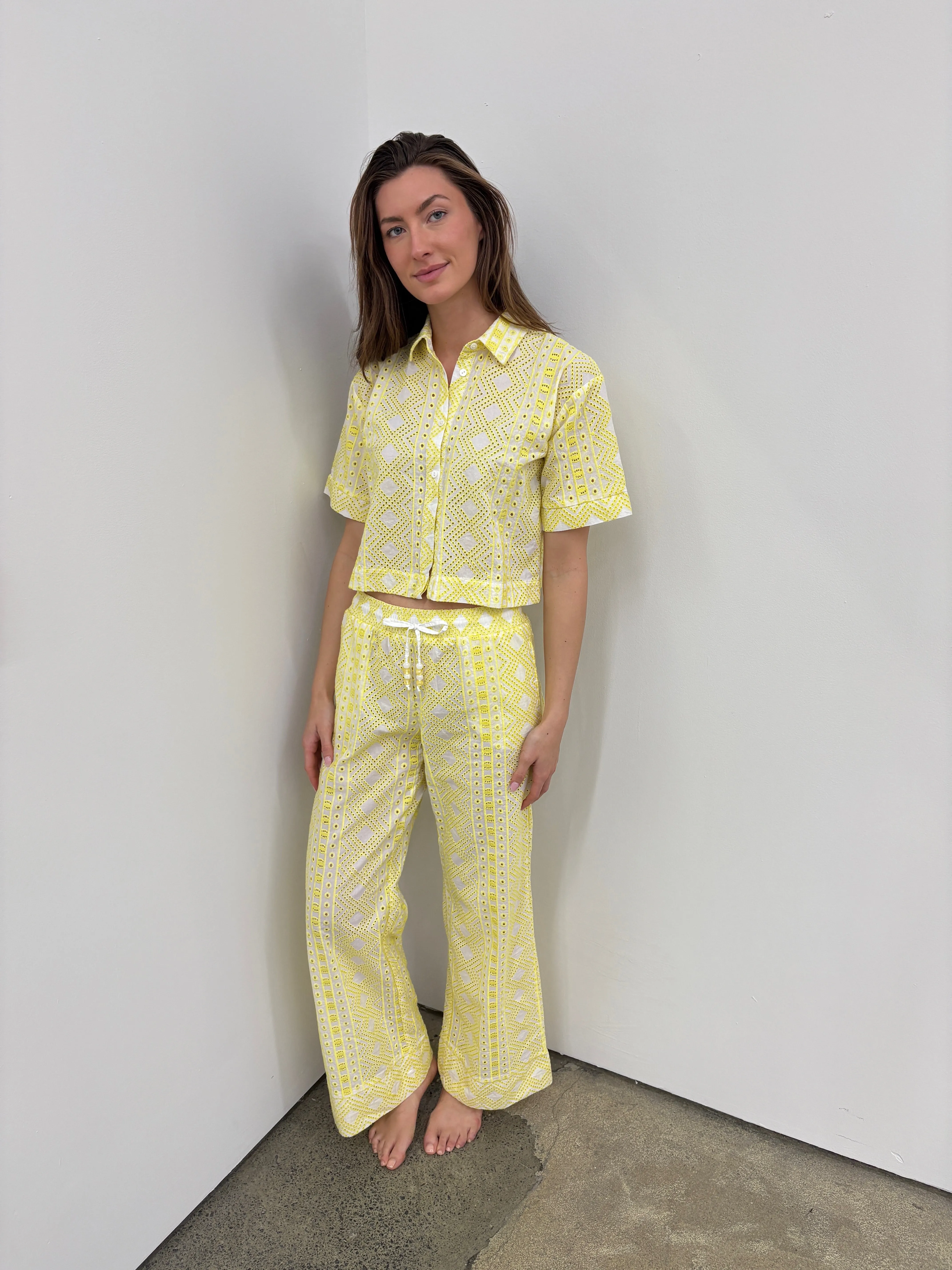 The Capri Eyelet Pants sold by jocelyn