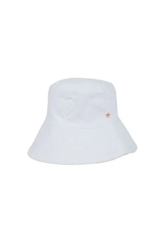 The Santorini Bucket Hat - White sold by jocelyn