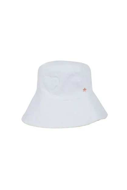 The Santorini Bucket Hat - White sold by jocelyn