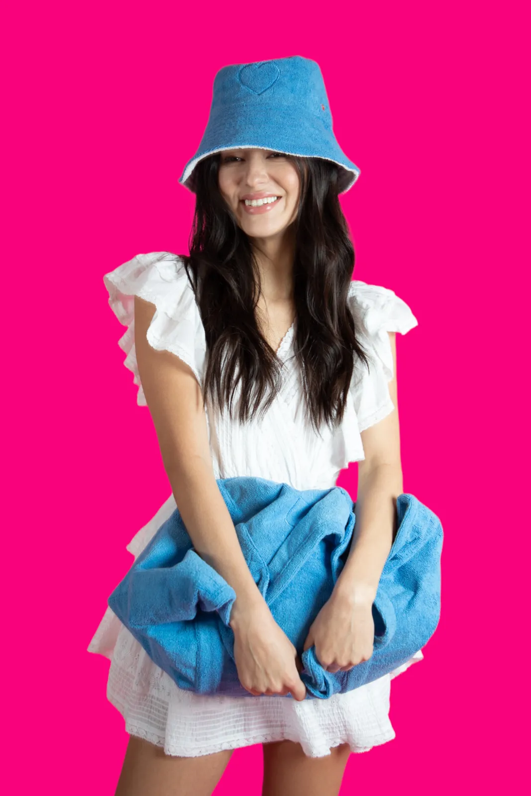 The Santorini Bucket Hat - Blue sold by jocelyn product image thumbnail 4