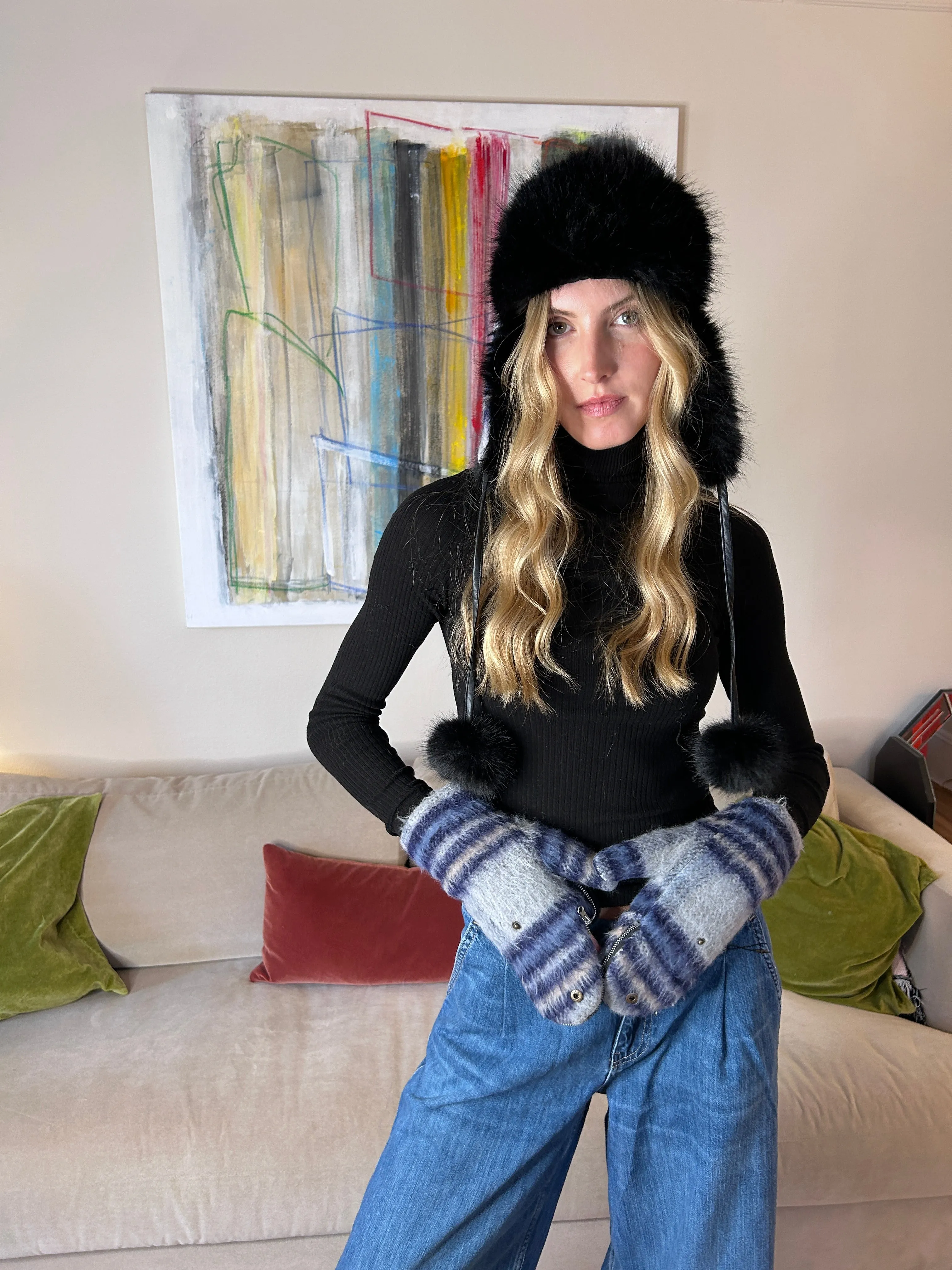 The Brickman's Flannel Mittens sold by jocelyn product image thumbnail 4