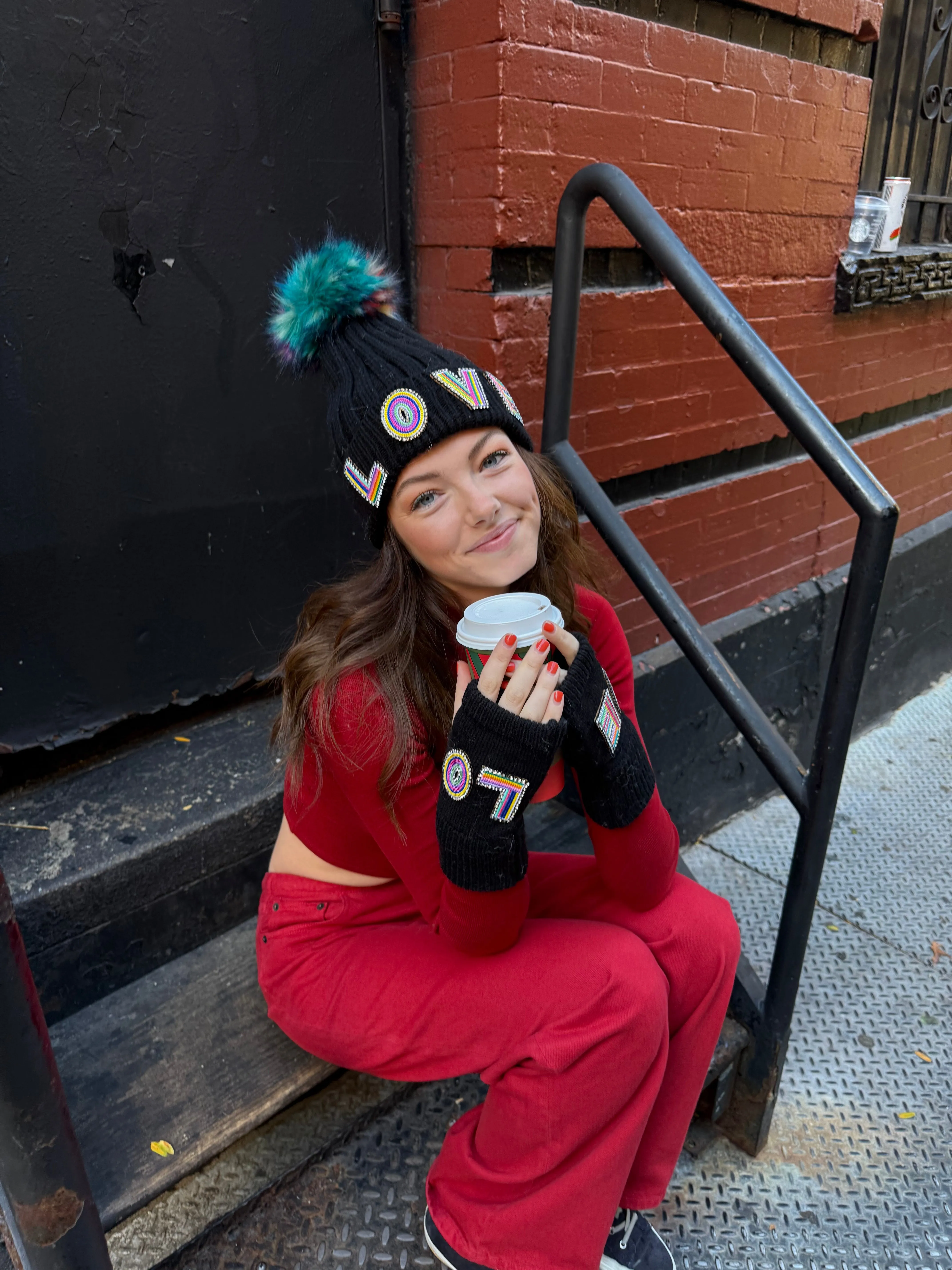 The Love Winter Hat -Black sold by jocelyn product image thumbnail 4