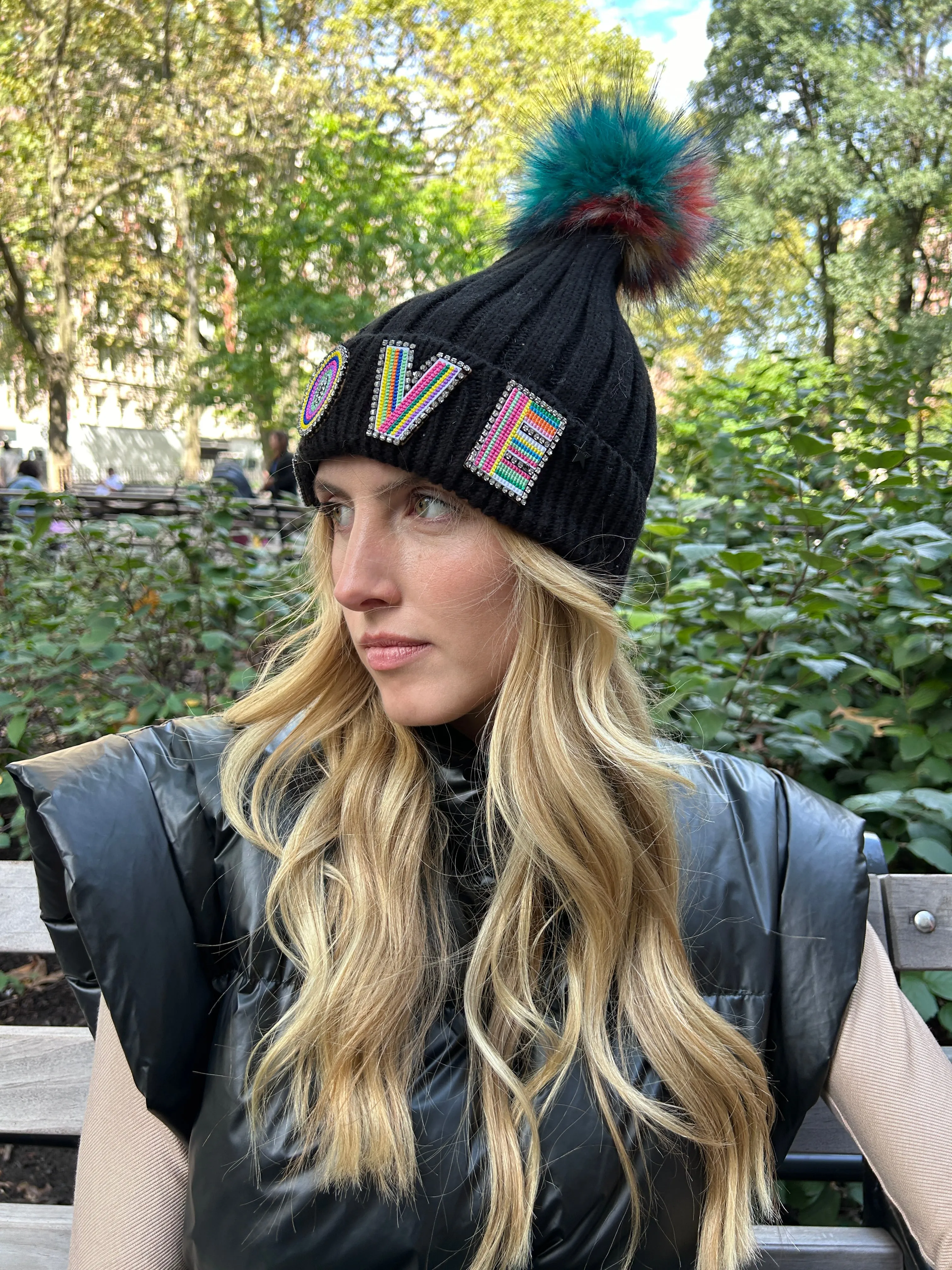 The Love Winter Hat -Black sold by jocelyn product image thumbnail 2