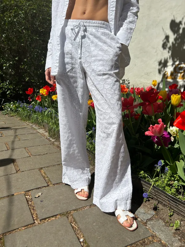 The Georgica Eyelet Beach Pant sold by jocelyn