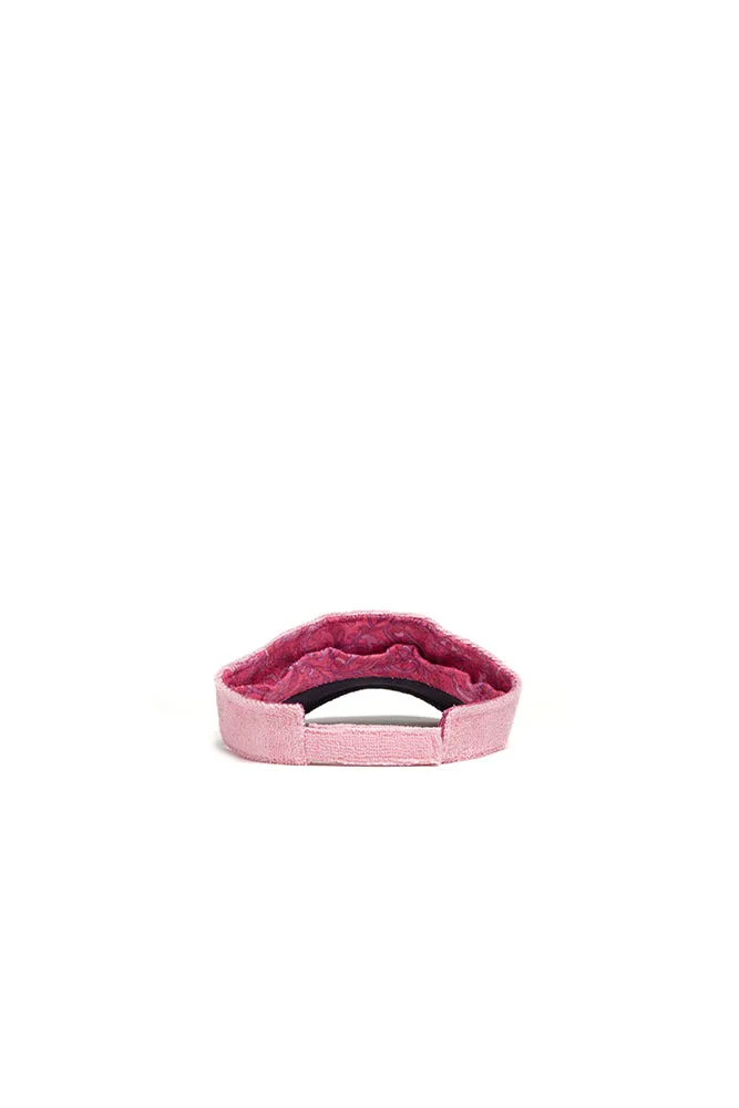 The Majorca Color Block French Terry Visor - Navy/Pink sold by jocelyn product image thumbnail 5