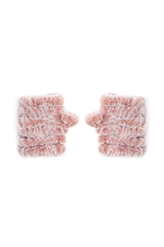 The Mandy Mittens - Blush/White sold by jocelyn