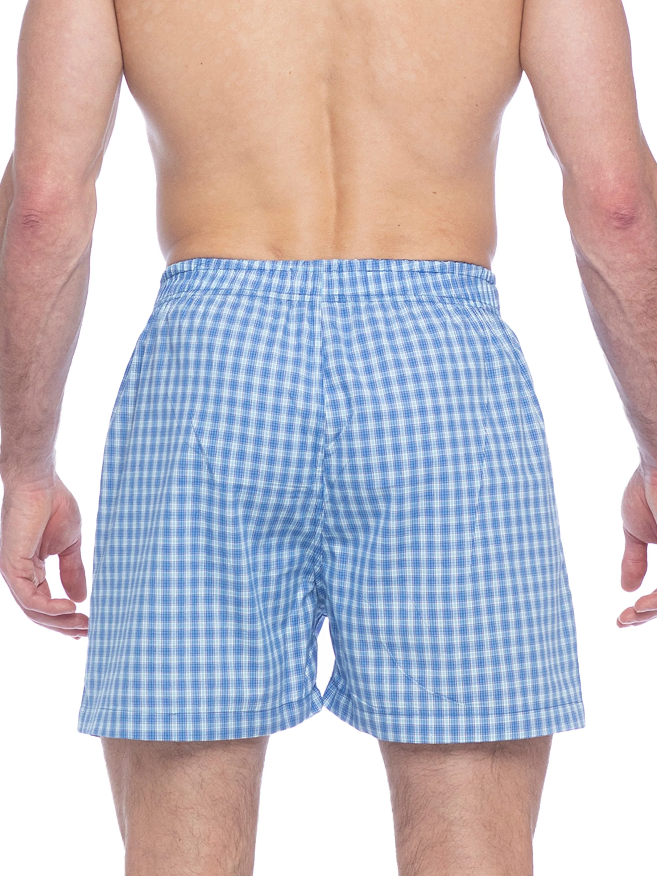 POPLIN BOXER | BLUE PLAID sold by Joe Boxer product image thumbnail 3