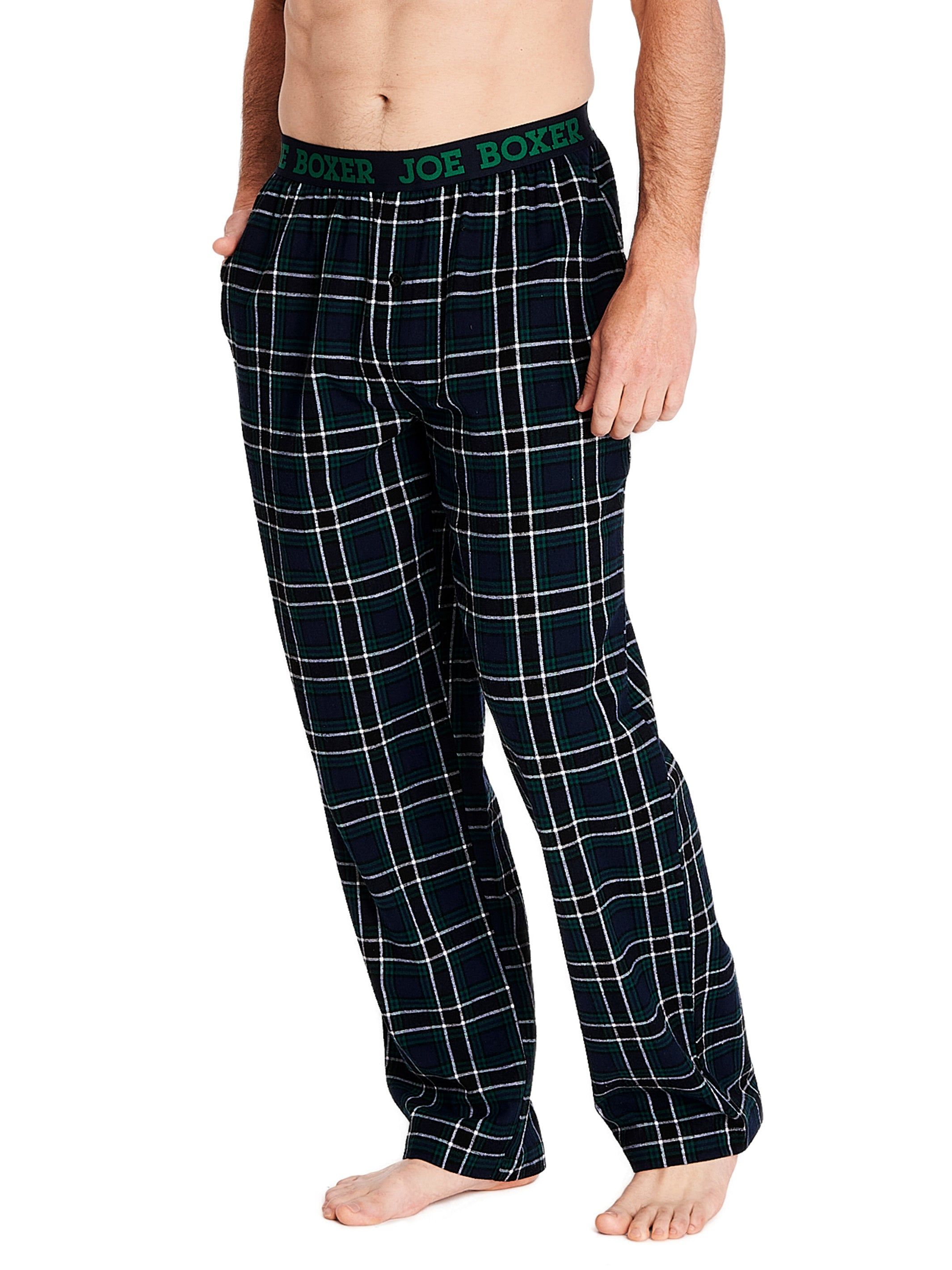CLASSIC FLANNEL PANT | GREEN/WHITE PLAID sold by Joe Boxer product image thumbnail 2