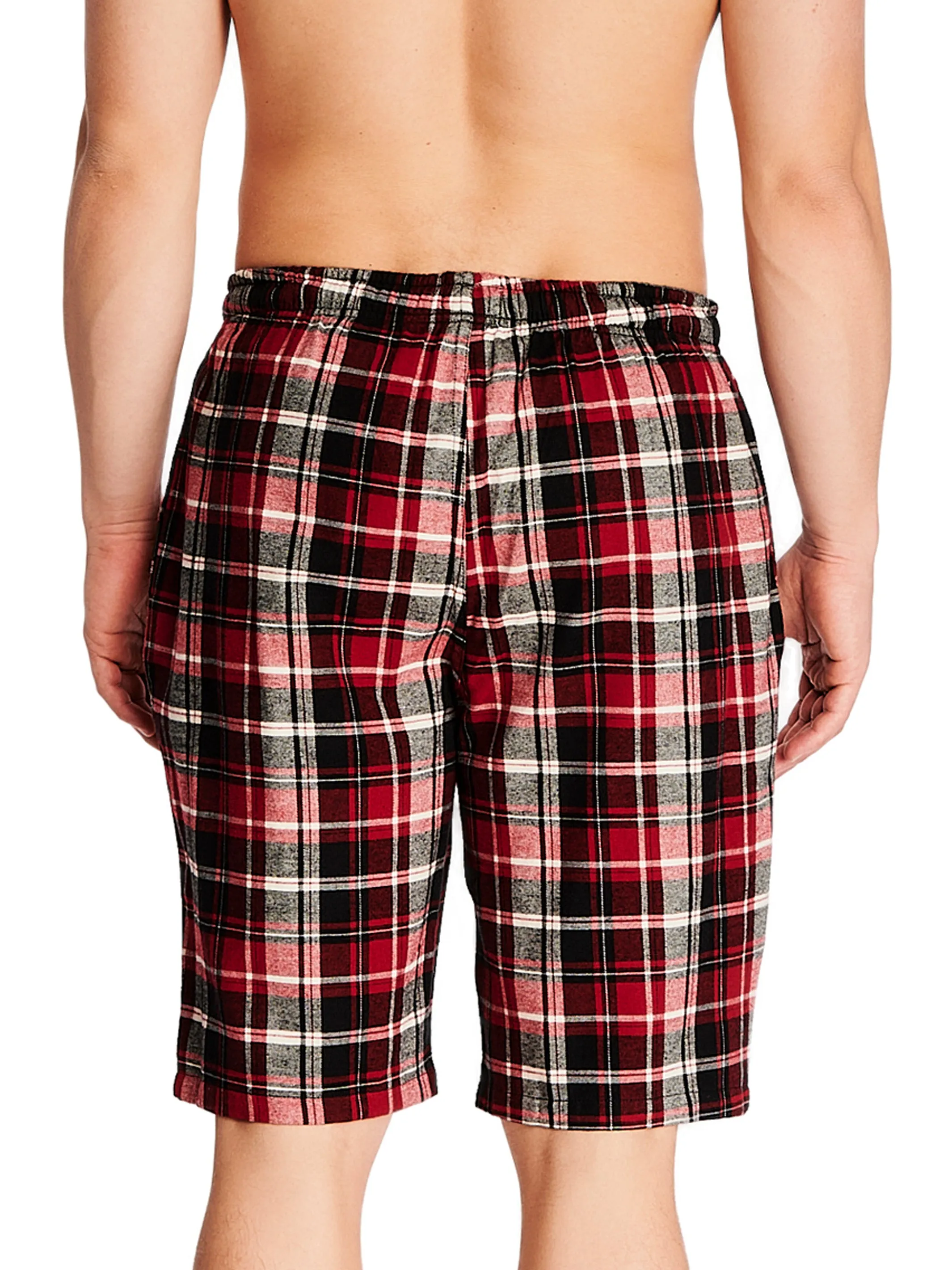 FLANNEL JAM SHORT | BLACK/RED PLAID sold by Joe Boxer product image thumbnail 3