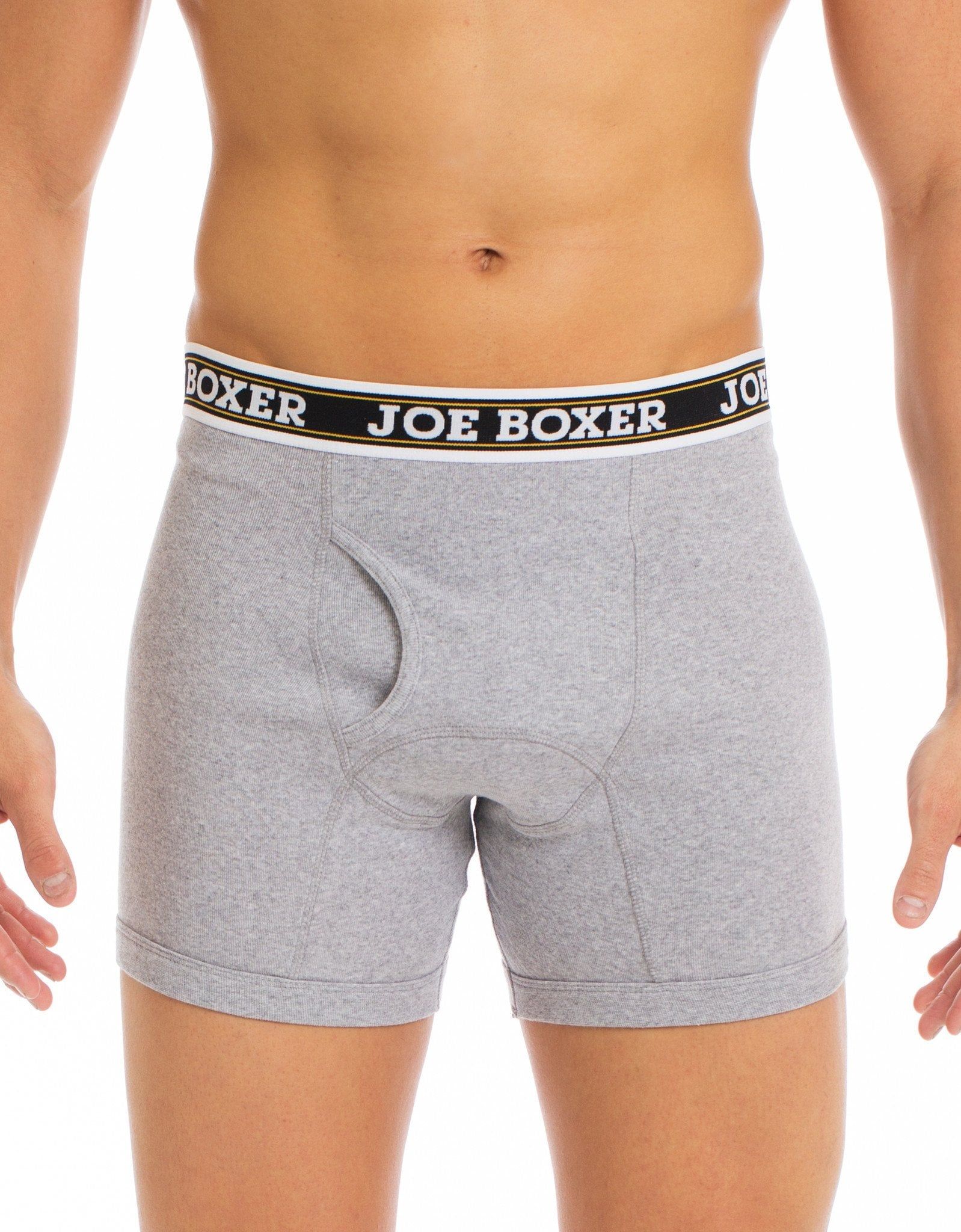 CLASSIC FIT COTTON – BOXER BRIEFS | 2-PACK GREY sold by Joe Boxer product image thumbnail 2