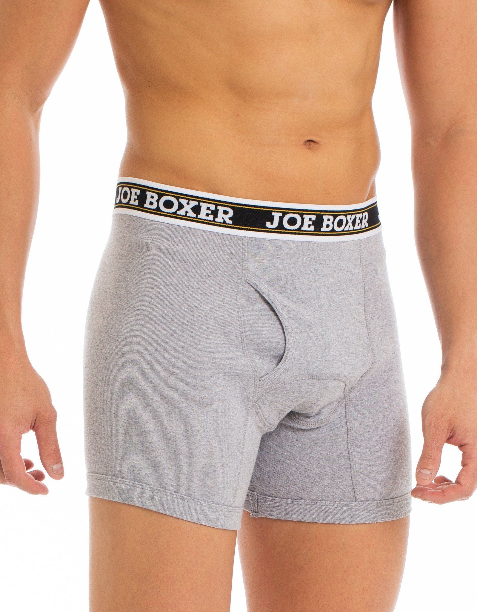 CLASSIC FIT COTTON – BOXER BRIEFS | 2-PACK GREY sold by Joe Boxer product image thumbnail 3