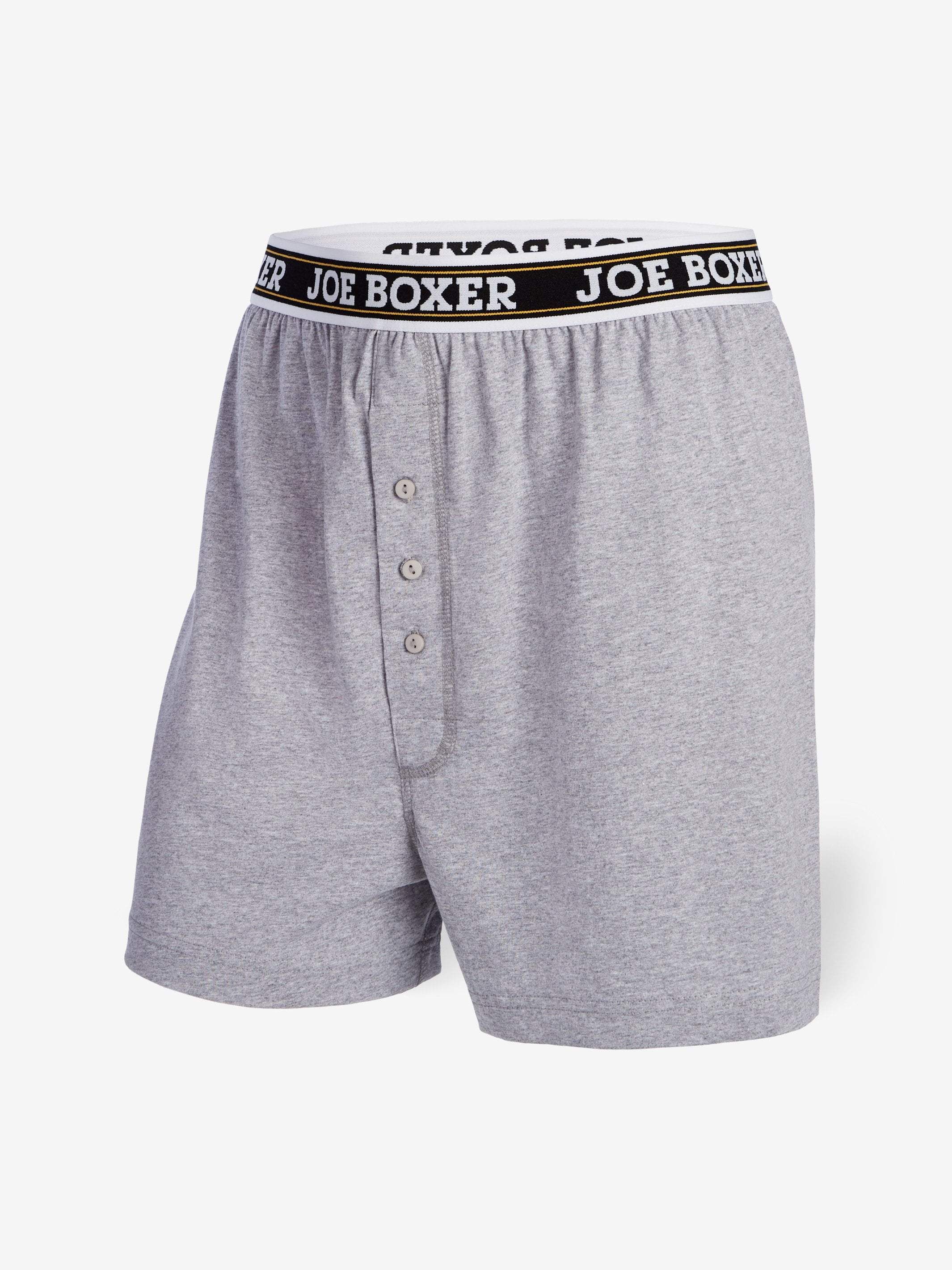 CLASSIC FIT COTTON – LOOSE BOXERS | 2-PACK GREY sold by Joe Boxer