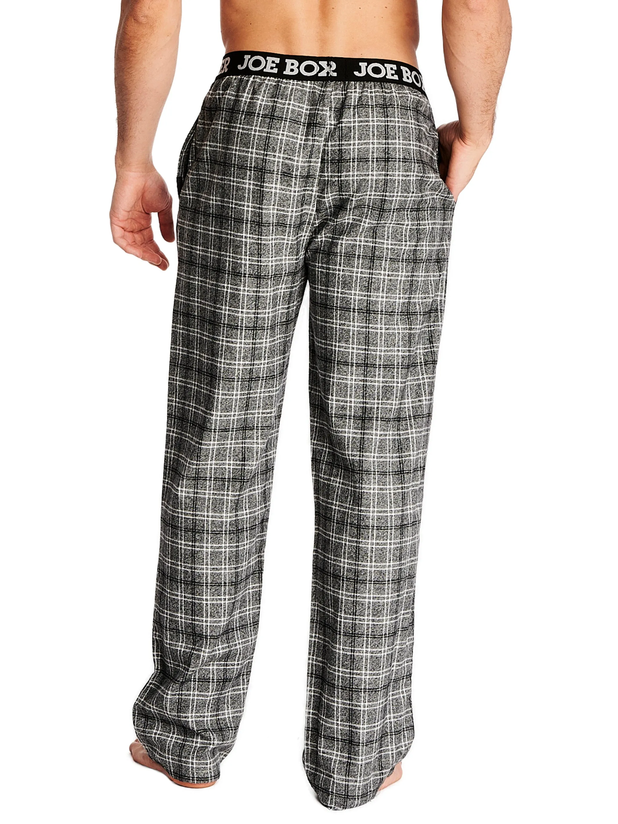 CLASSIC FLANNEL PANT | GREY MAKER PLAID sold by Joe Boxer product image thumbnail 3