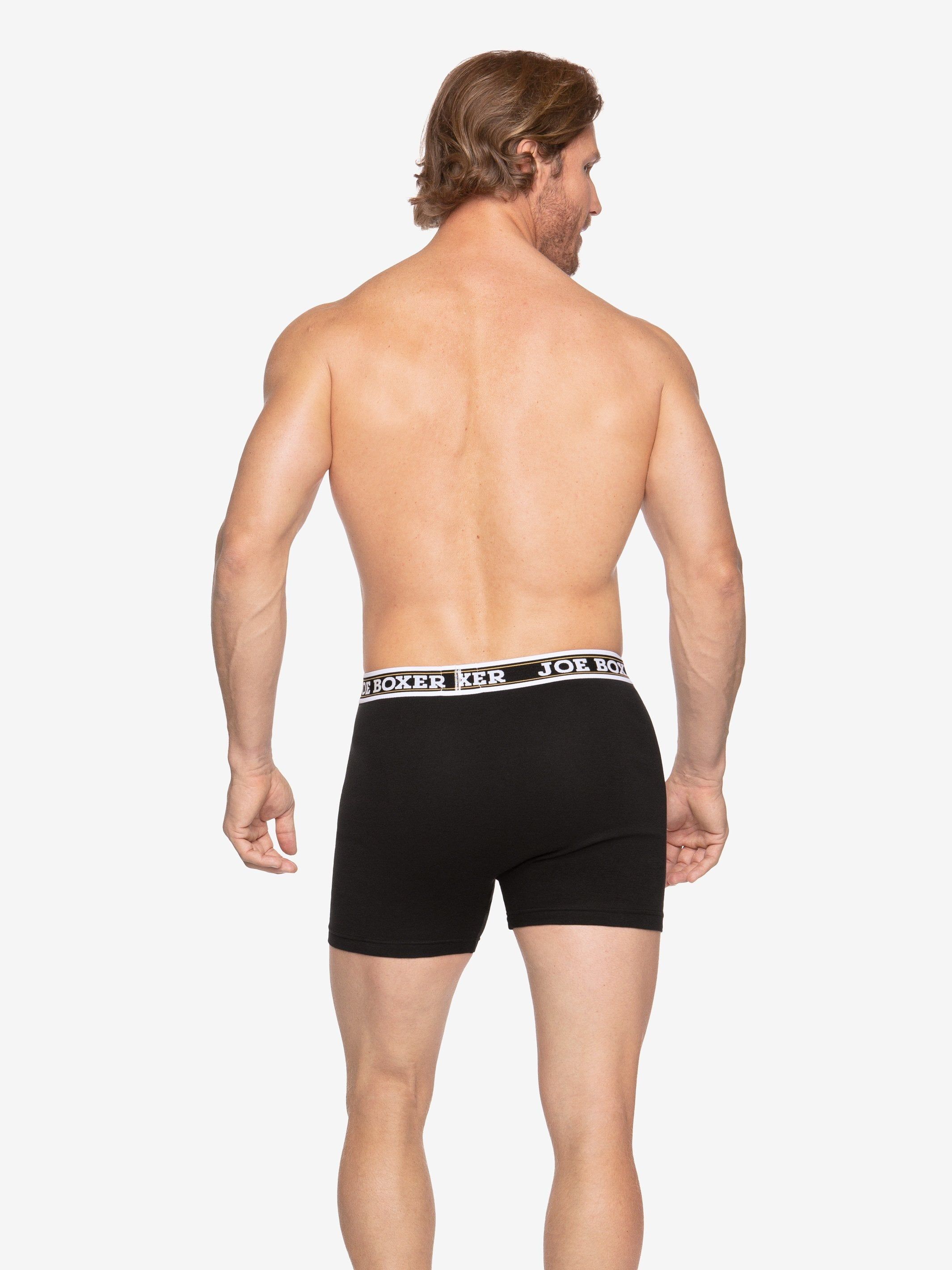 CLASSIC FIT COTTON – FITTED BOXER BRIEFS | 2-PACK BLACK sold by Joe Boxer product image thumbnail 2