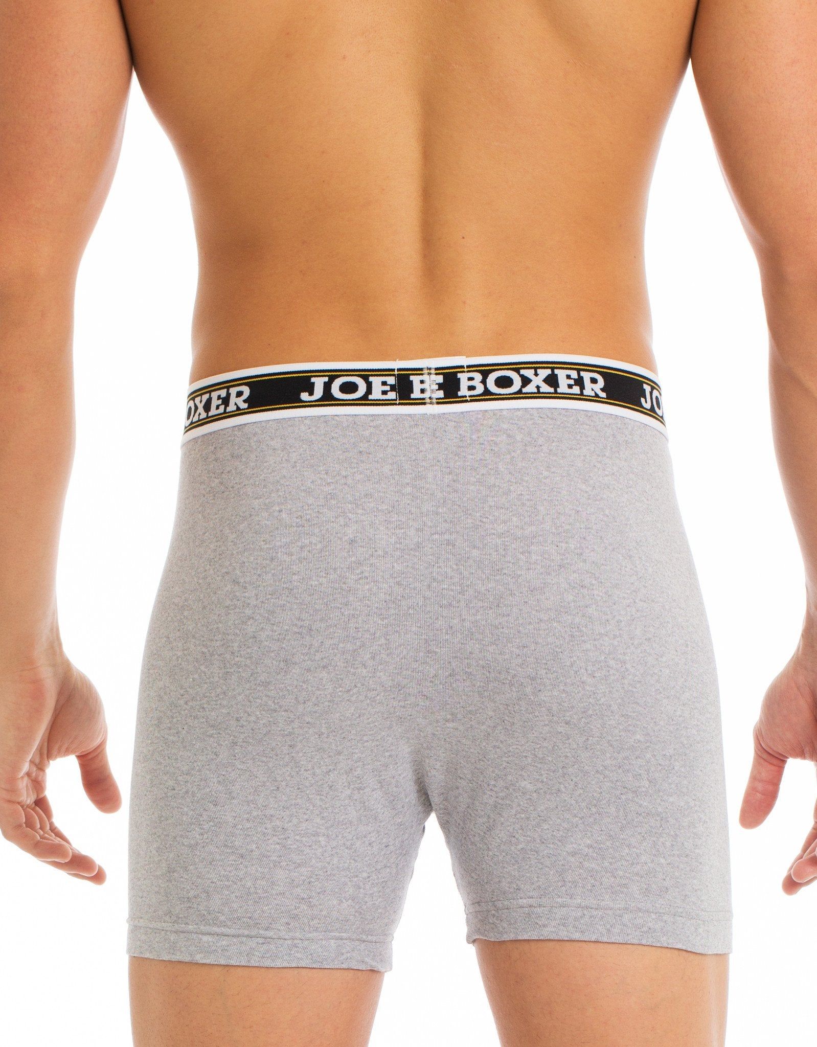 CLASSIC FIT COTTON – FITTED BOXER BRIEFS | 2-PACK GREY sold by Joe Boxer product image thumbnail 4
