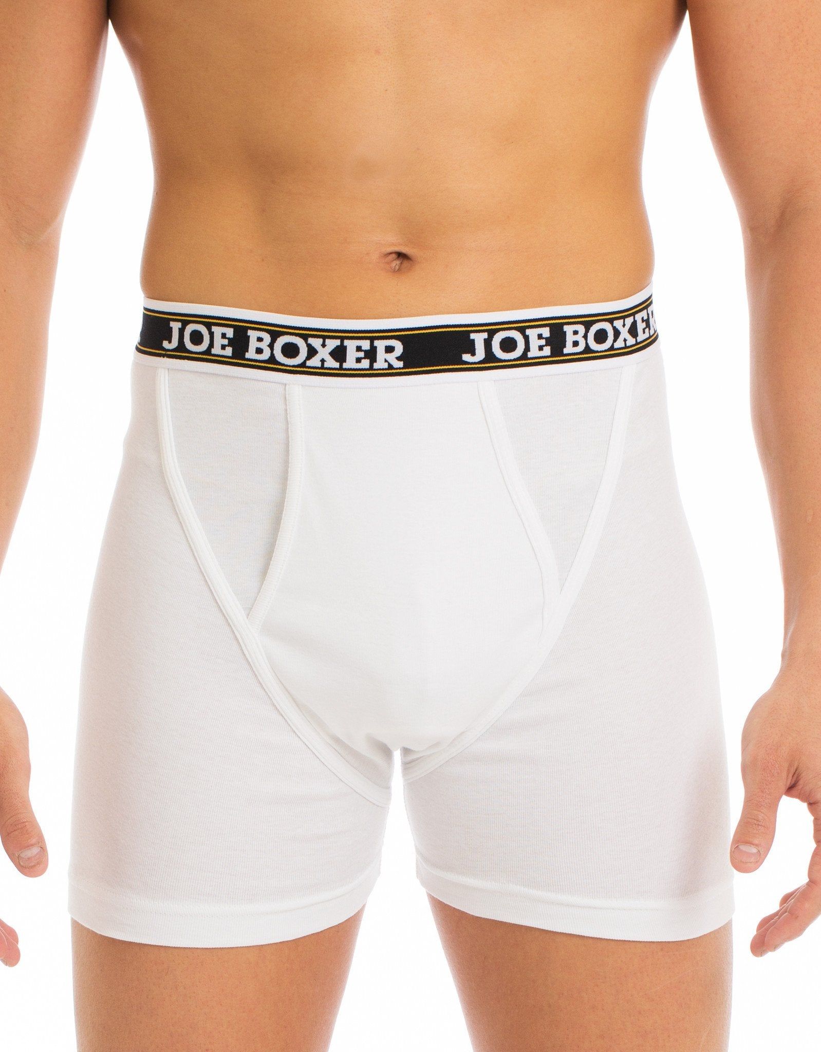CLASSIC FIT COTTON – FITTED BOXER BRIEFS | 2-PACK WHITE sold by Joe Boxer product image thumbnail 2