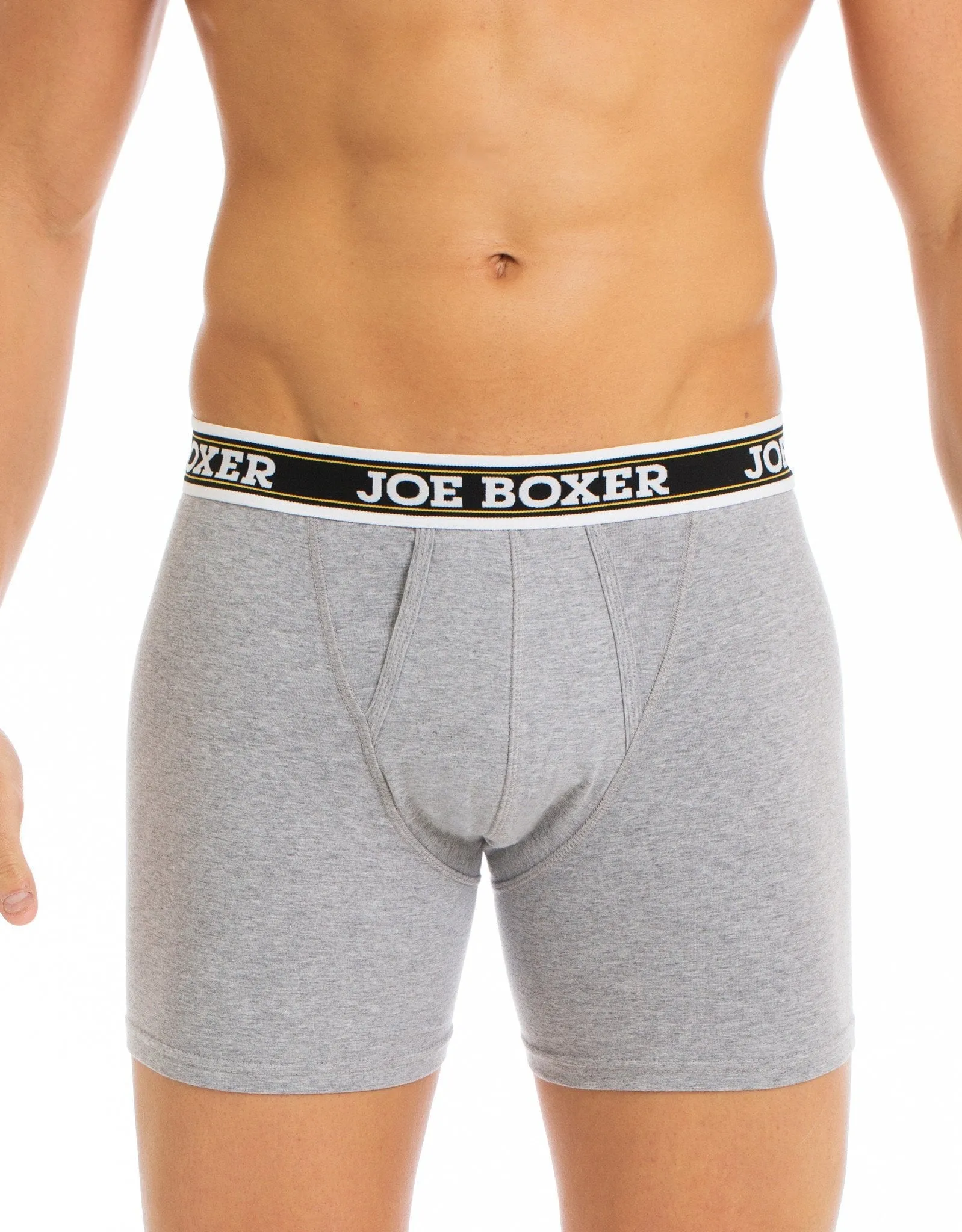 CLASSIC FIT STRETCH – BOXER BRIEFS | 6-PACK GREY sold by Joe Boxer