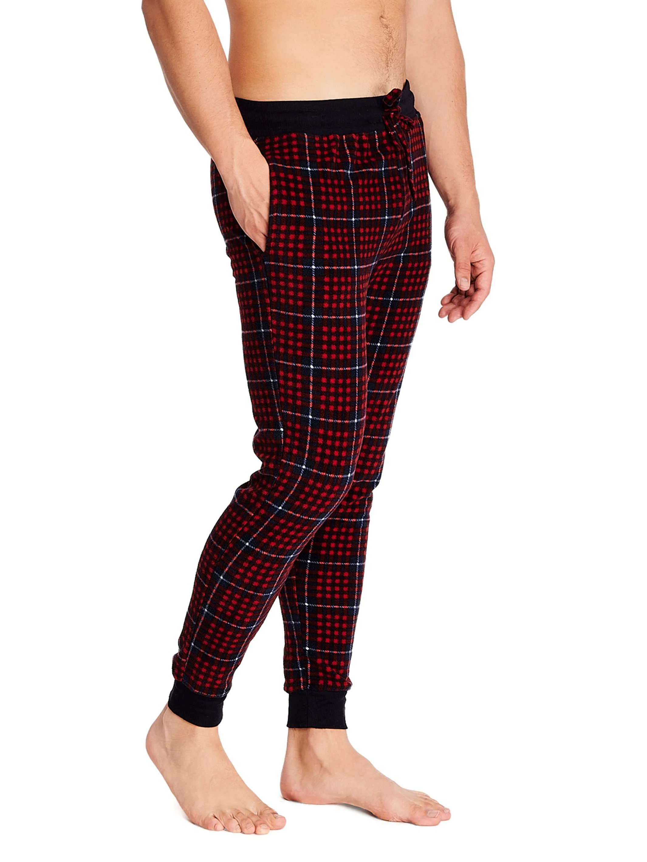 MICROFLEECE JOGGER | RIBBON RED PLAID sold by Joe Boxer product image thumbnail 2