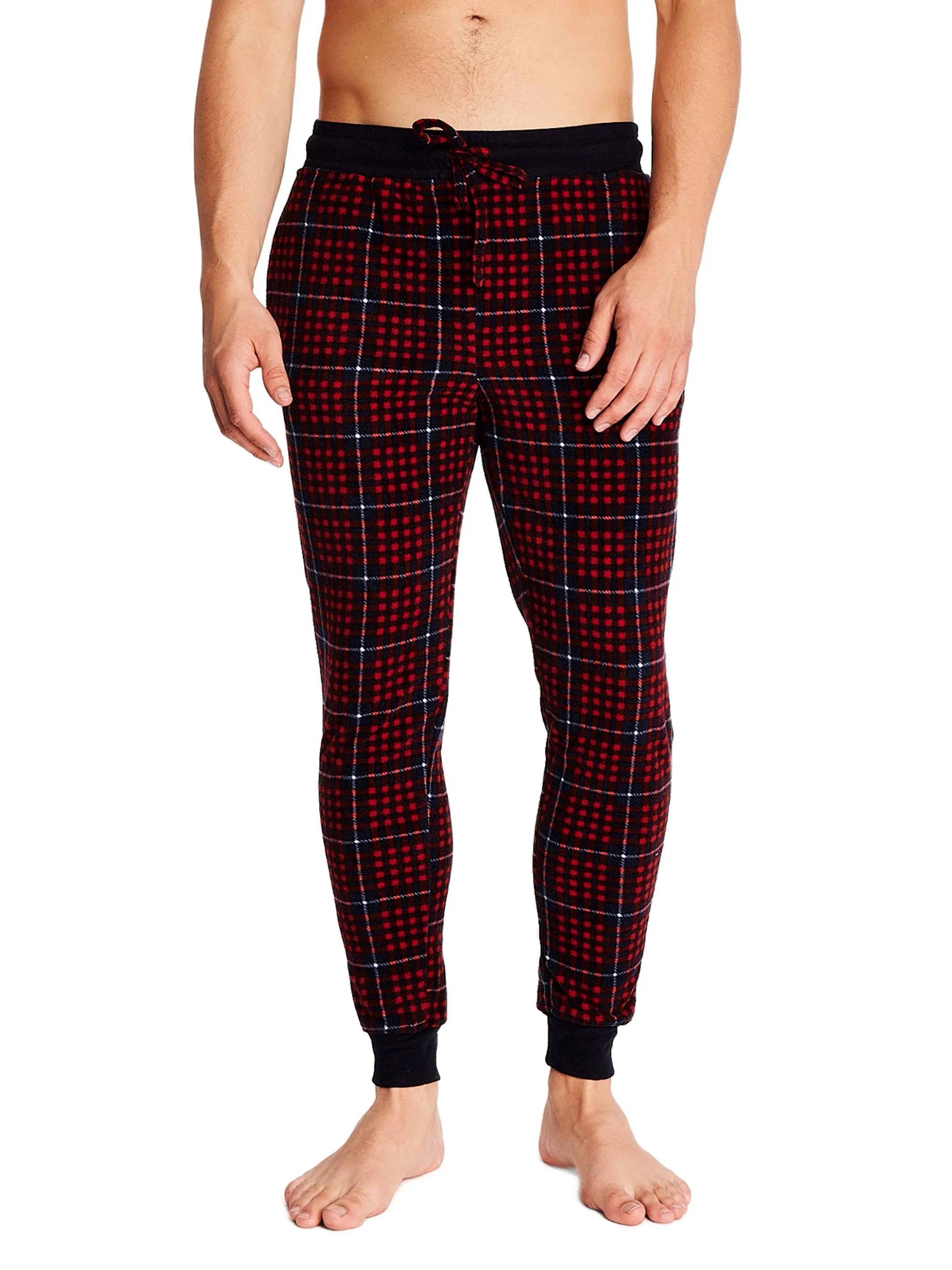 MICROFLEECE JOGGER | RIBBON RED PLAID sold by Joe Boxer